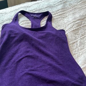 Beyond yoga purple racer back tank